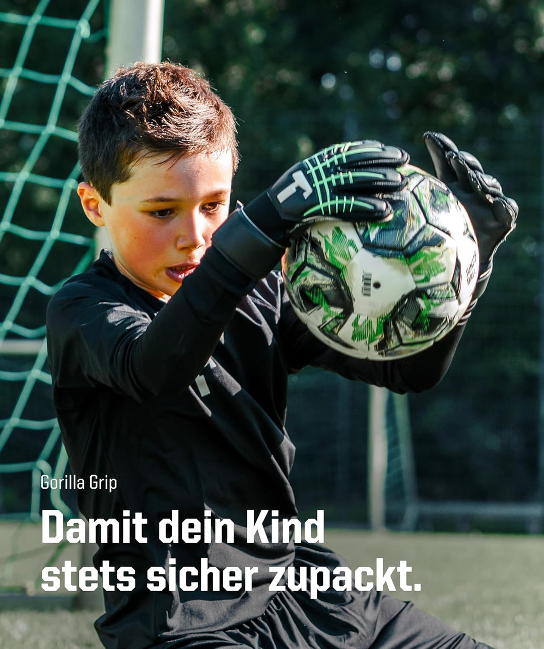 T1TAN Kinder Torwarthandschuhe mit Fingerschutz - Fussballhandschuhe für Kinder - Die Profis der Zuk