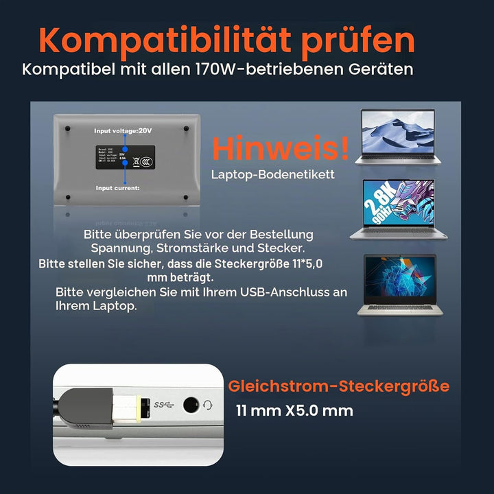 170W Laptop Netzteil für Lenovo Legion Y700 Y540 Y530 Y730 Y720 Thinkpad P50 P51 P70 P71 W540 W541 E