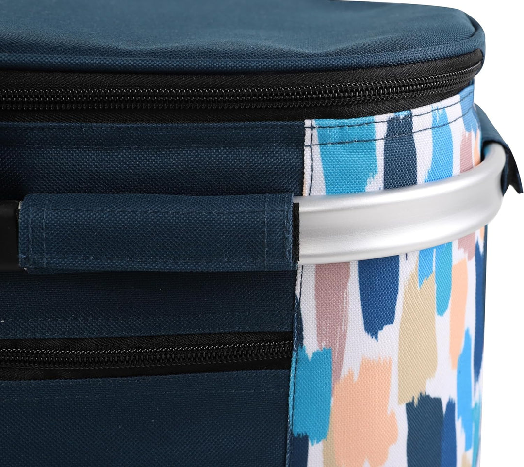 ALLCAMP 22L Einkaufskörbe Gross Isolierkorb Kühlkorb Kühltasche Picknickkorb Thermotasche Kühltasche
