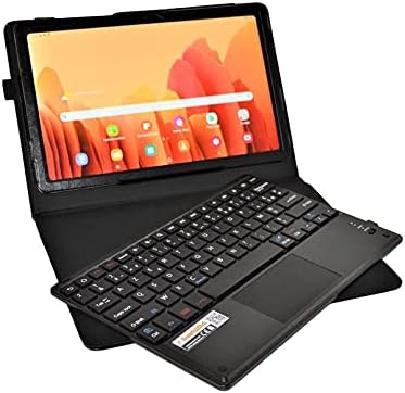 MQ21 für Galaxy Tab A7 10.4 - FRANZÖSISCHES LAYOUT - Bluetooth Tastatur Tasche mit Touchpad für Sams