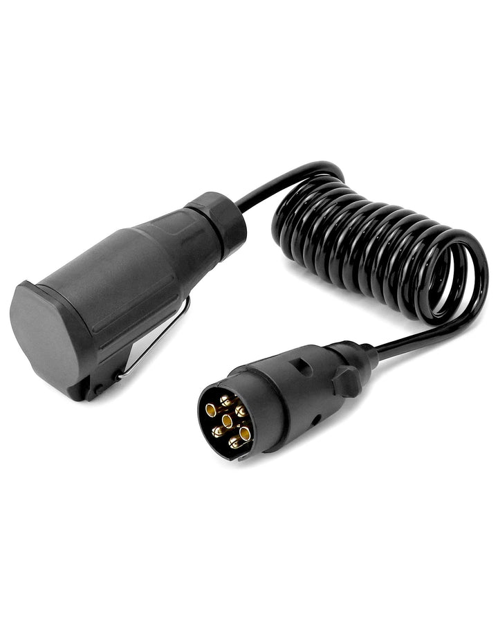 QWORK® 2M Anhänger Adapterkabel - 7 auf 13 polig - für 12 V Systeme für Wohnwagen KFZ Caravan RV Tra