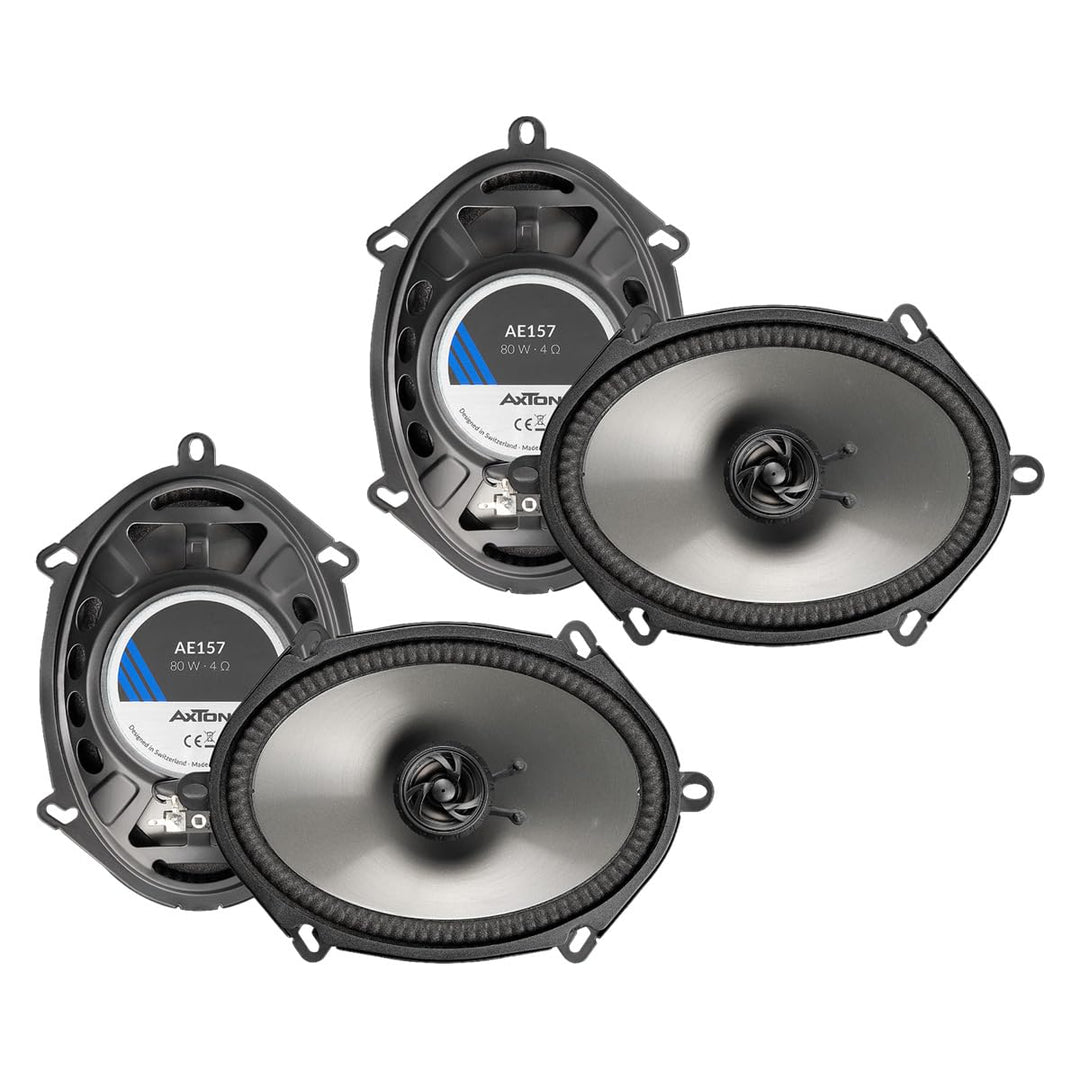 Mediadox SINUSTEC Front/Heck 5x7/15x20cm Auto Lautsprecher/Boxen/Speaker Komplett-Set kompatibel für