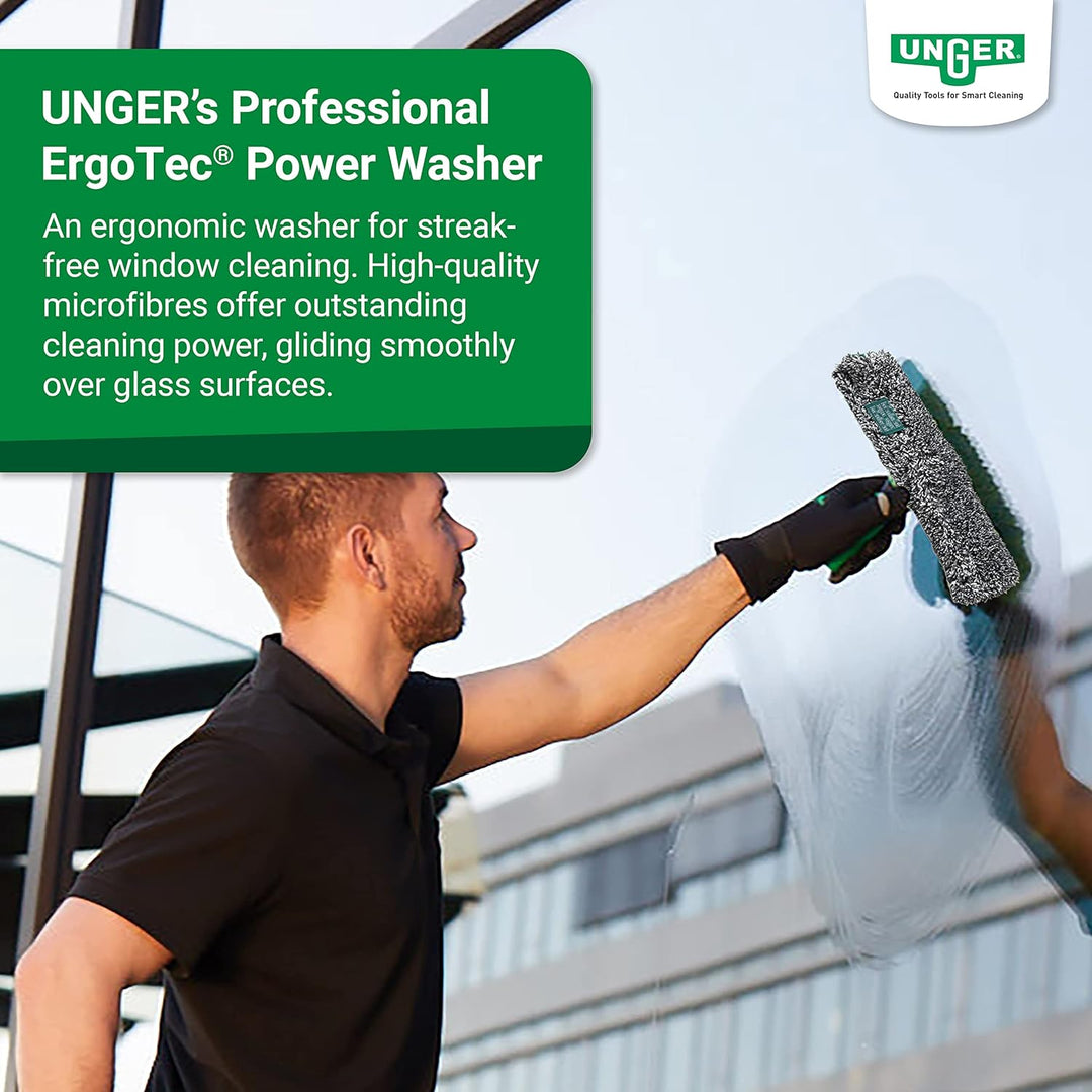 Unger ErgoTec Power Einwascher (Breite 35 cm, Mikrofaserbezug 100% Polyester, 2-Komponenten Griff, B