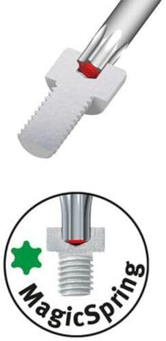 Wiha Wechselklinge TORX® Festhaltemechanik Magicspring® für Drehmoment-Schraubendreher mit Längsgrif