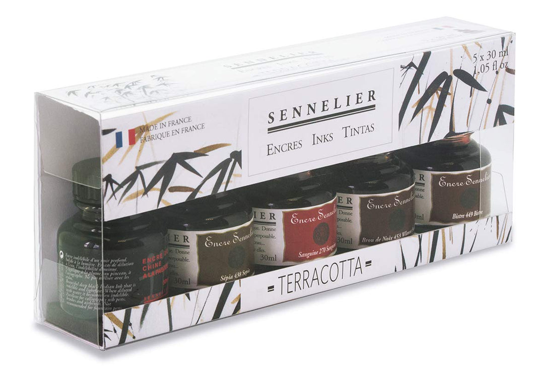 Sennelier Tuscheset - Erdfarben - 5 x 30 ml