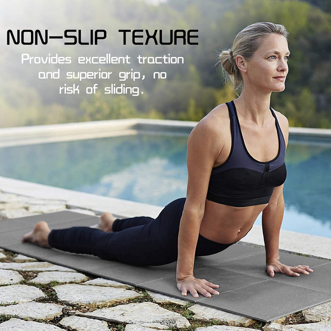 Avoalre Yogamatte rutschfest,173 X 61CM Tragbare Trainingsmatte 5MM,reise Yogamatte faltbar Gymnasti