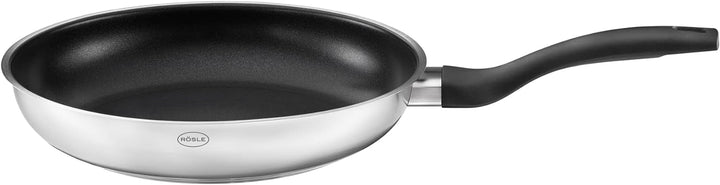 RÖSLE Pfannen-Set Basic Line Ø 20 cm, 24 cm mit Antihaftversiegelung ProPlex, Edelstahl 18/10, silbe