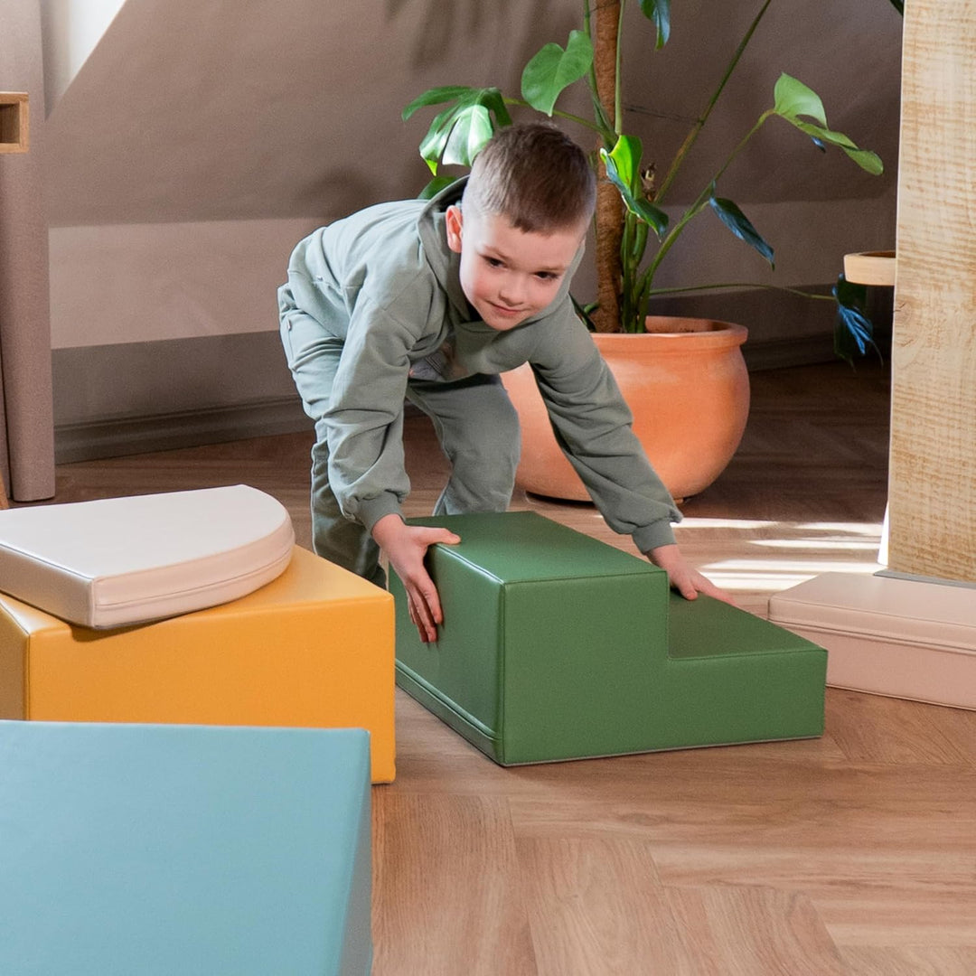 IGLU SOFT PLAY Set mit 3 Schaumstoffblöcken für die Motorik für Babys weich riesig aus Schaumstoff (