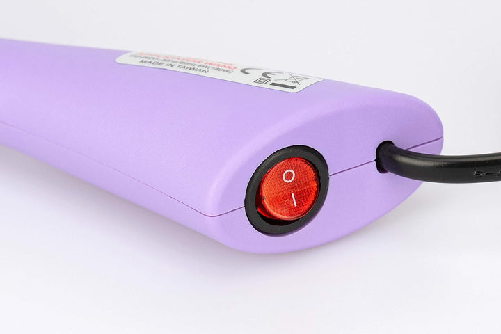 Hot Fix Applikator 7 Aufsätze + Mini-Bügelaufsatz (violett)