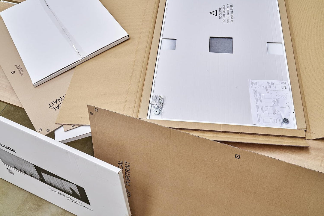 Rocada | Weisses magnetisches Whiteboard 55 x 75 cm | Rahmenloses magnetisches Whiteboard | Leicht a