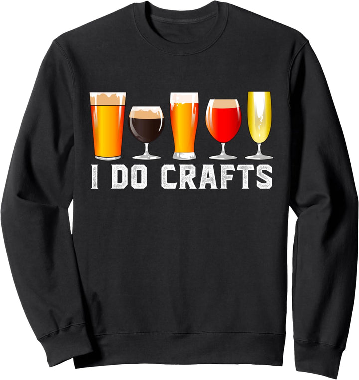 Handwerkliches Bier Vintage-Brauen I Do Crafts Home Brew Fun Sweatshirt