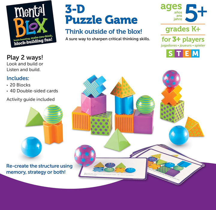 Learning Resources Mental Blox Critical Thinking Game
