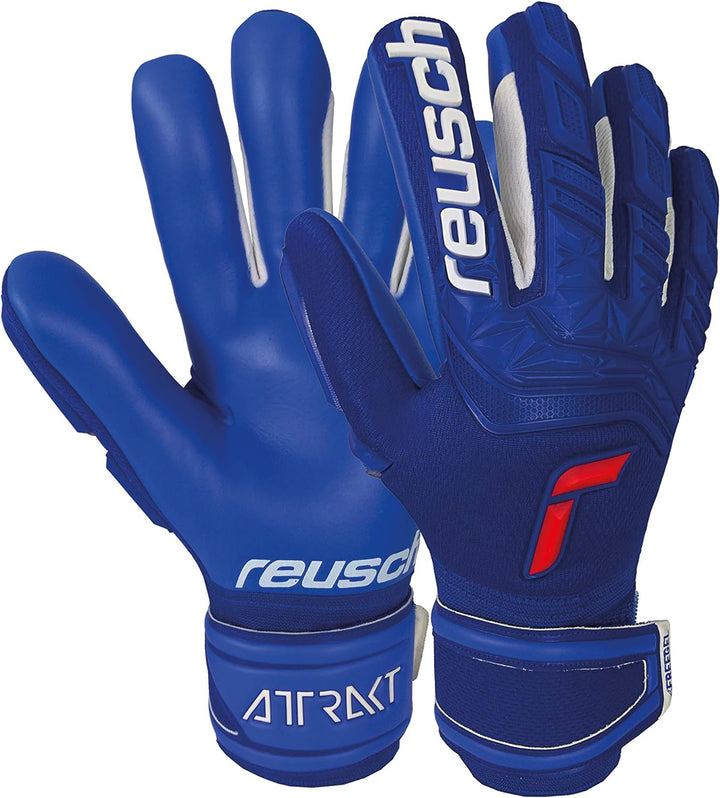 Reusch Unisex Torwarthandschuhe Attrakt Freegel Silver deep Blue/deep Blue 7.5