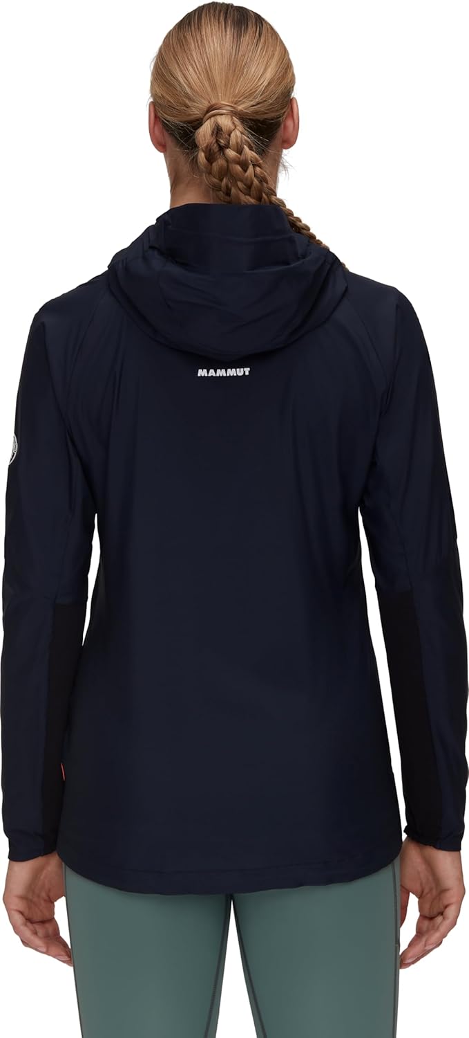 Mammut Damen Aenergy Hooded Windbreaker Jacke mit Kapuze XS Schwarz, XS Schwarz