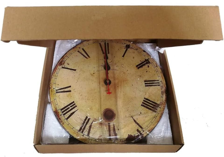 Wanduhr küchenuhr Vintage Shabby CHIC Antik Nostalgie Rustikale Quarzuhr aus MDF mit lautlosem Uhrwe
