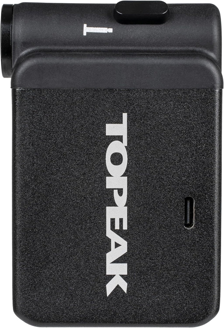 Topeak E-Booster Digital Pumpe aus Aluminium/Kunststoff/Silikon in der Farbe Schwarz und Gelb, Pumpl