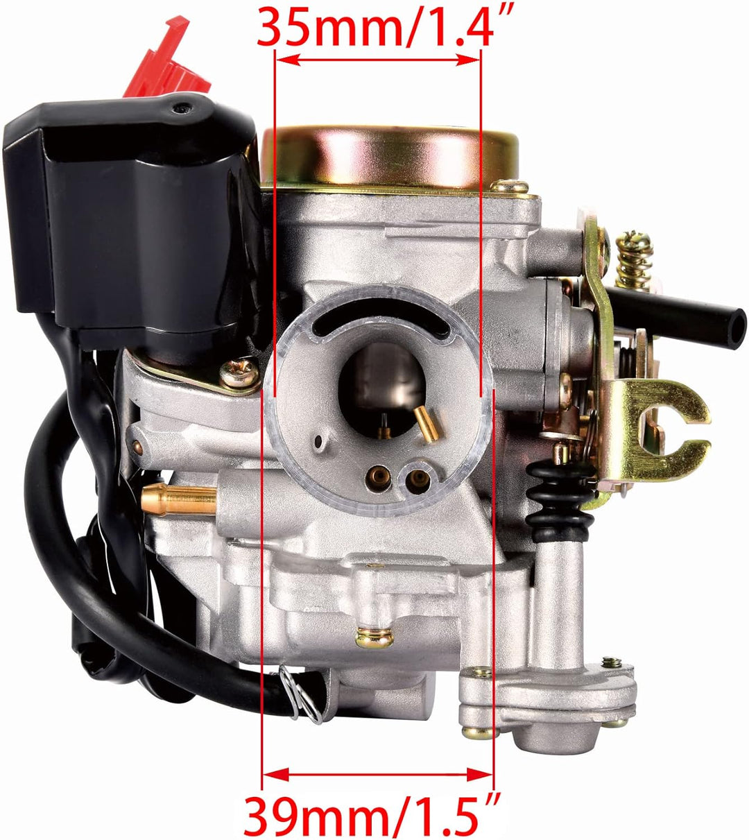 WOOSTAR PD18 Vergaser 18mm Ersatz für 139QMB GY6 TaoTao 150ccm Roketa Sunny Kymco 49ccm 50ccm 4 Stro