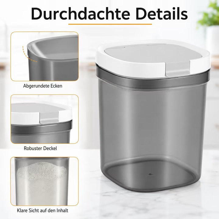 Kaffeedose, 1300 ml Vakuumdose mit Löffel Lichtundurchlässiger