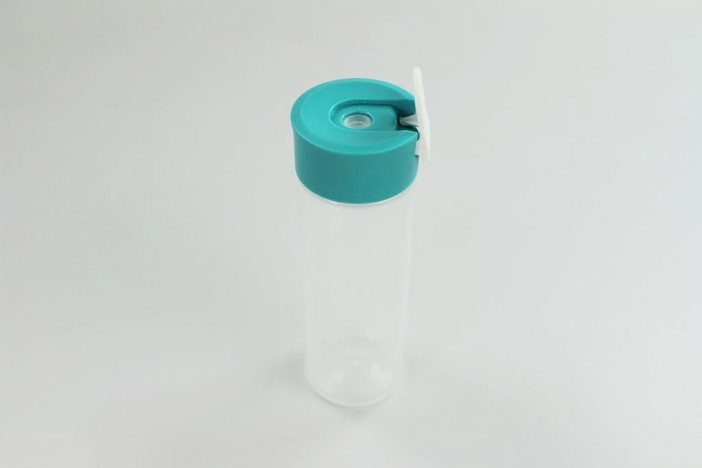 TUPPERWARE Durchblick-Quetschflasche 360 m türkis Ketchupl Mayonaise Dip Sosse