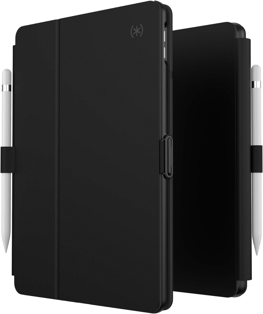 Speck-Produkte Balance Folio iPad (2019-2021) Schutzhülle und Ständer, Schwarz/Schwarz, Schwarz