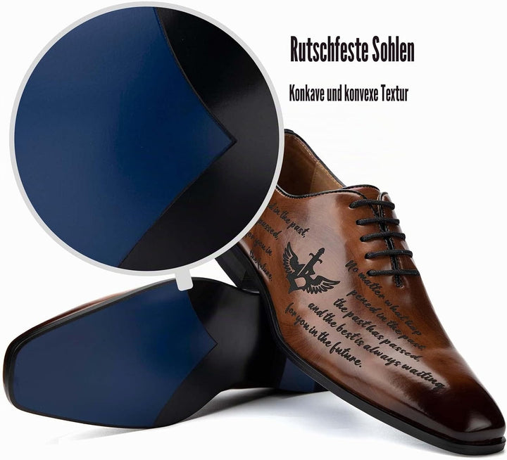 JITAI Mokassins Herren Elegante Schuhe Freizeit Loafer Herren Anzug Schuhe 42 EU Braun 04, 42 EU Bra