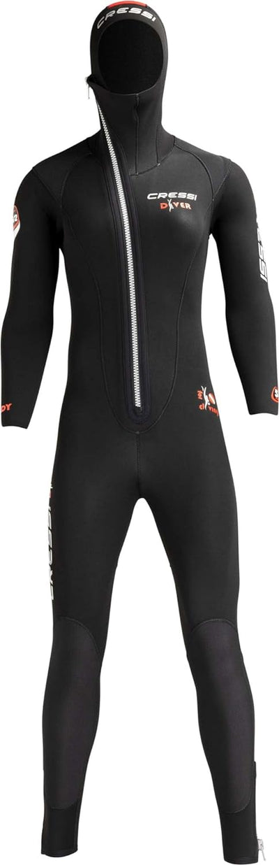 Cressi Diver Lady Monopiece Wetsuit - Premium Neoprenanzug für Damen mit Fester Kapuze - erhältlich