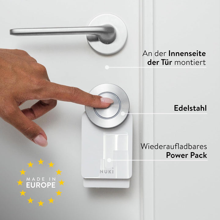 Nuki Smart Lock Pro (4. Generation), smartes Türschloss mit WLAN und Matter für Fernzugriff, elektro