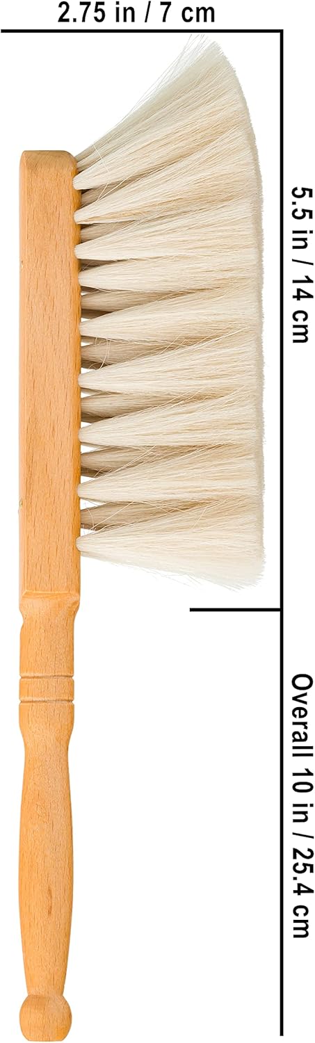 Redecker Staubbürste Tisch-Kehrer Handbesen Ziegenhaar 25 cm