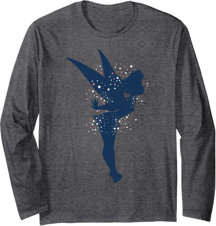 Disney Peter Pan Tinker Bell Pixie Dust Silhouette Langarmshirt