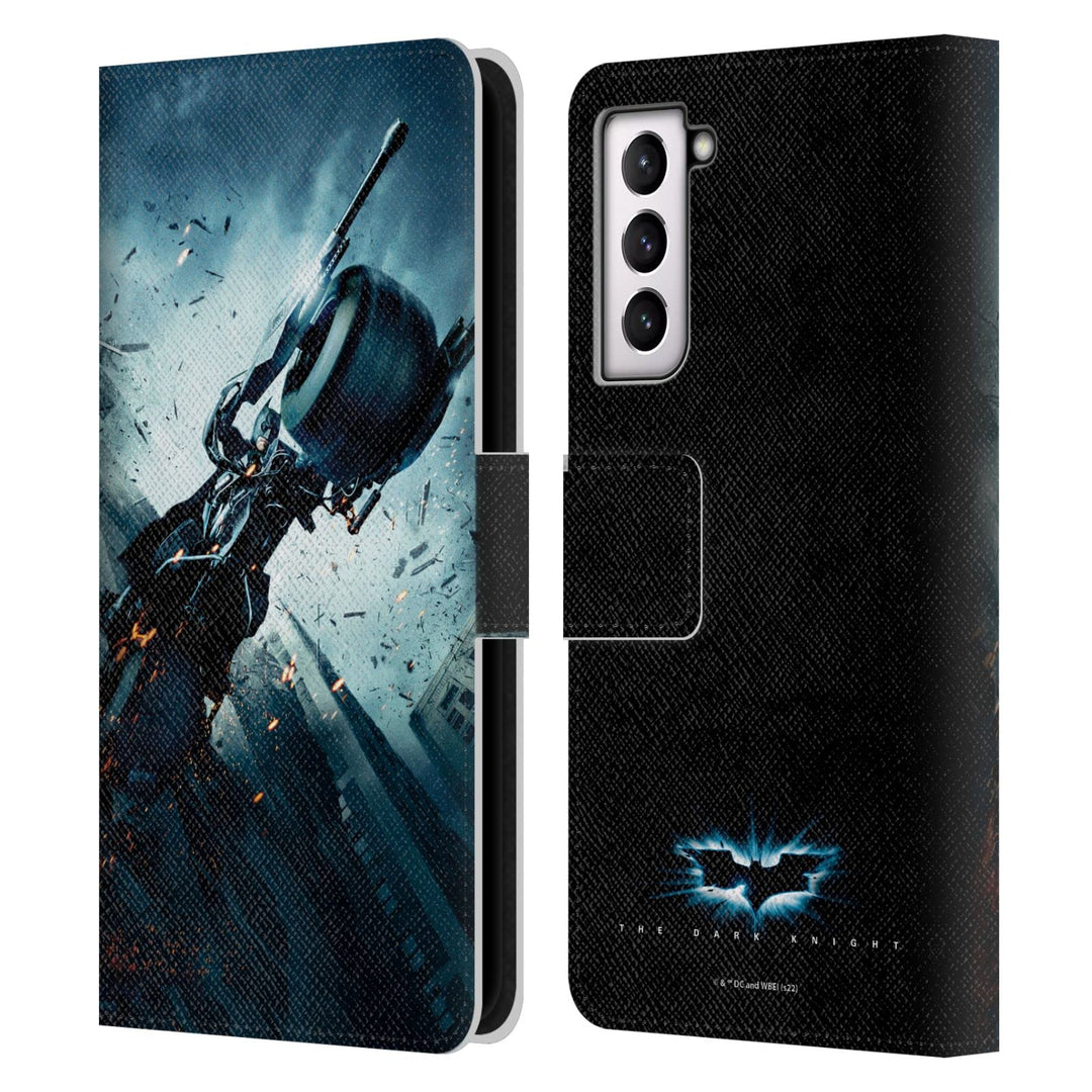 Head Case Designs Offizielle The Dark Knight Batman Batpod Wichtige Kunst Leder-Wallet-Hülle Kompati