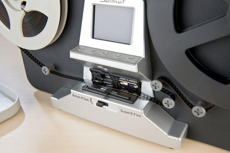 Somikon Filmscanner: HD-XL-Film-Scanner & -Digitalisierer für Super 8 & 8 mm, bis 7"-Rollen (Super8