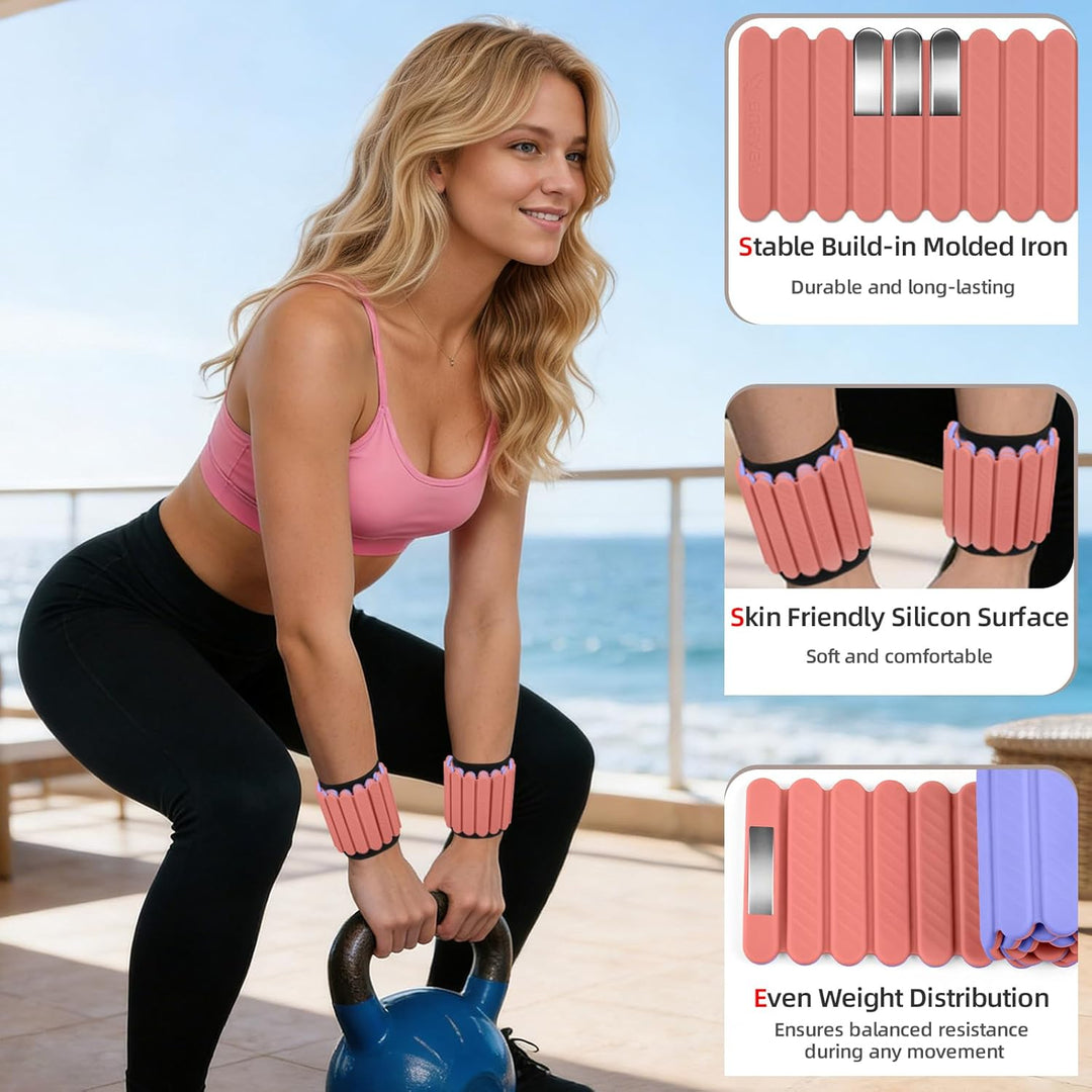 Abahub Magnetische Gewichte Hand Fuss Wrist Ankle Weights Handgelenk Gewichte für Beine und Arme Set