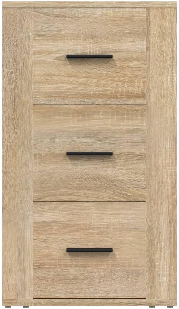 FIRBNUS Bücherschranks 40x33x70 cm Seitenschrank mit 3 Schubladen Beistellschrank Schubladenschrank