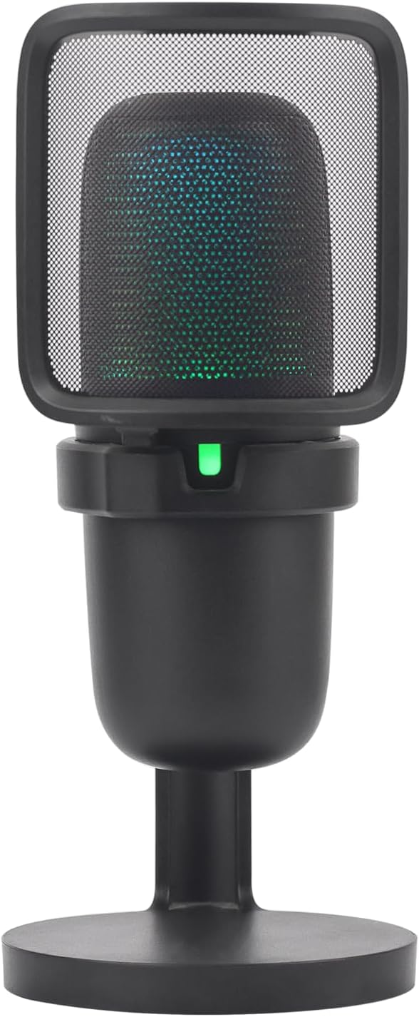 KO-Star M-630S USB Gaming Mikrofon – RGB-Beleuchtung, Nierencharakteristik, Touch-Stummschaltung, Pl