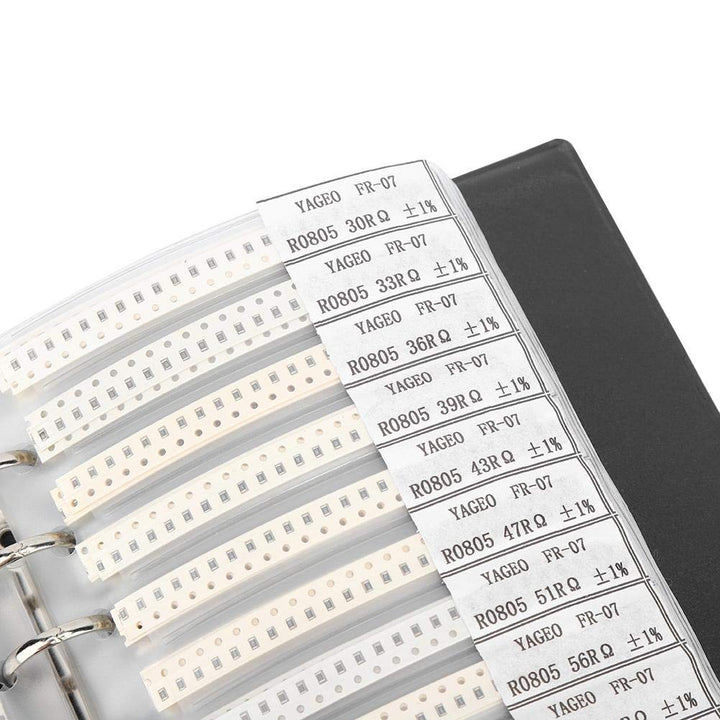 Musterbuch für Widerstände, Elektronisches Bauteil Widerstand der Serie 0805 170 Typen Widerstände S