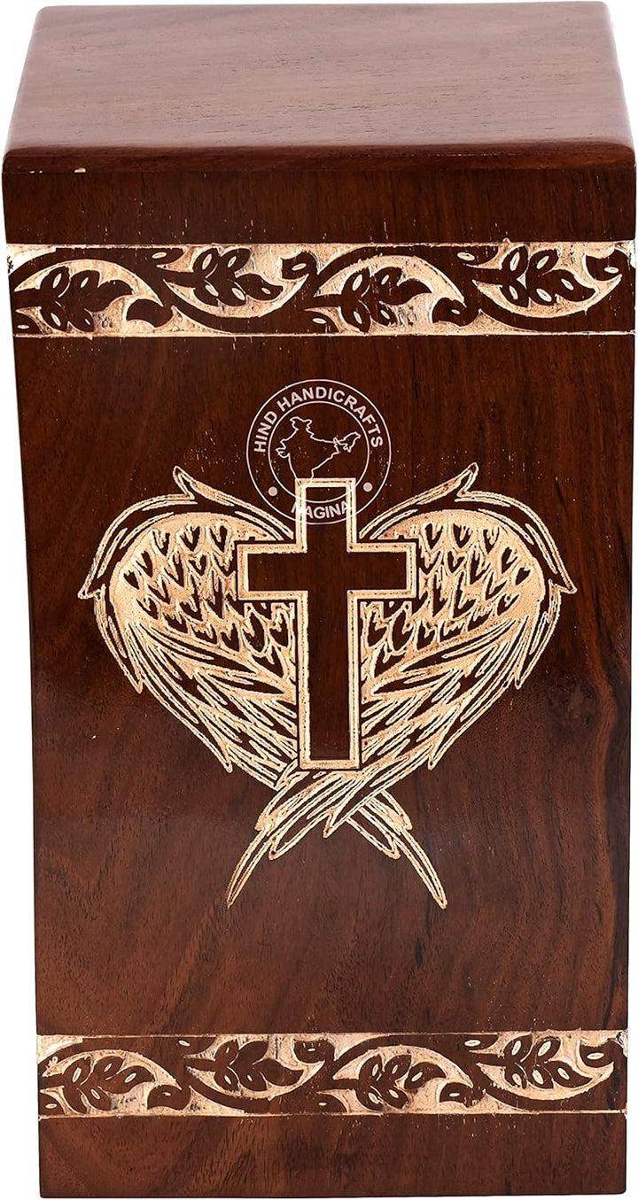 Rosewood Urnen für menschliche Asche für Erwachsene, gross – Holzurne für Columbarium – Beerdigungsu