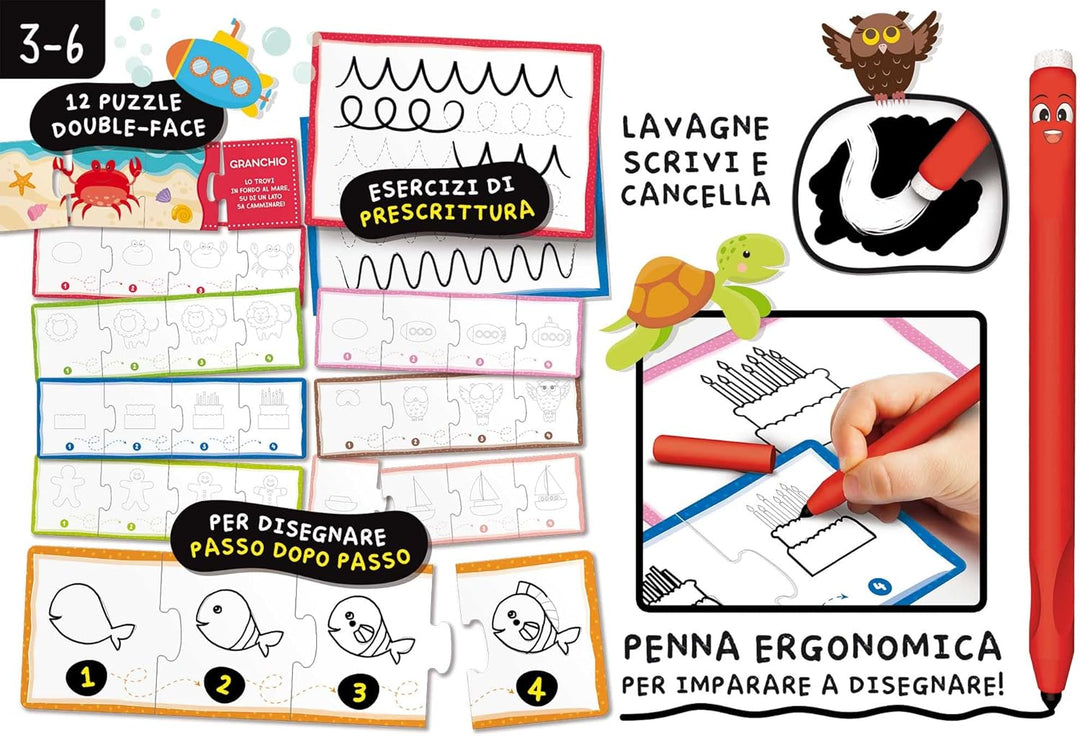 Lisciani Spiele Montessori Pen Zeichnung Schule, 101696