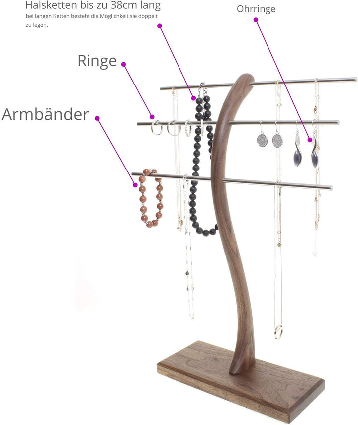 Schmuckständer Schmuckhalter Schmuckbaum Schmuckbäumchen zur Aufbewahrung von Ketten-Ringen-Armbände