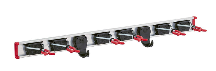 BRUNS Gerätehalter - 75cm Gerätehalter-Set - 6 Gerätehalter inklusive 2 Gerätehaken, 1 Führungsschie