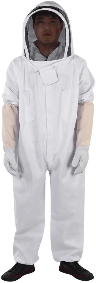 Haofy Imker Anzug Imkeranzug Imkerjacke Baumwolle mit und Hut, Belüftet Imker Anzug Set (Imkerjacke