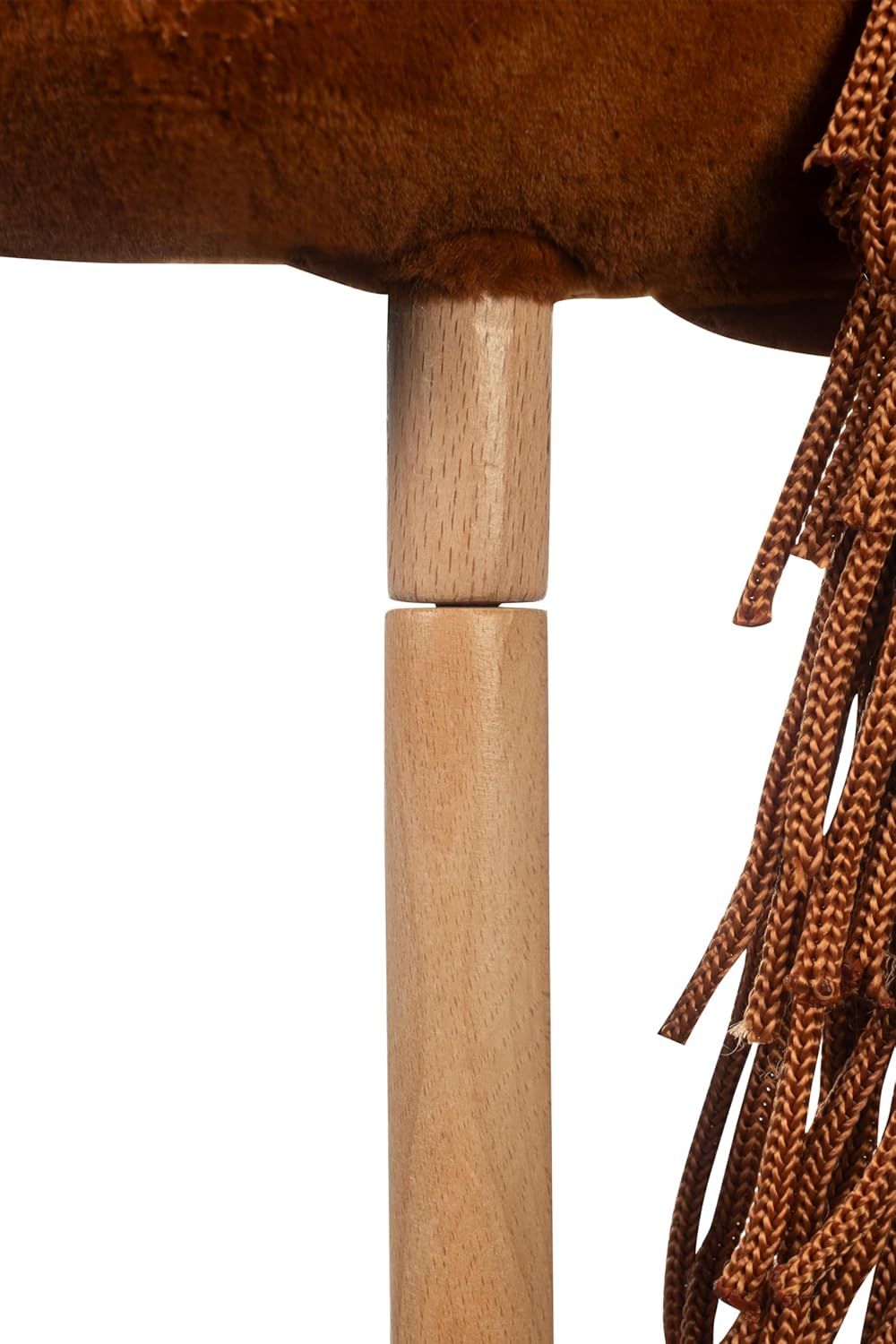 HKM - Hobby Horse Premium, Dunkelfuchs mit Halfter, Schweif & abschraubbarem Stock, Steckenpferd für
