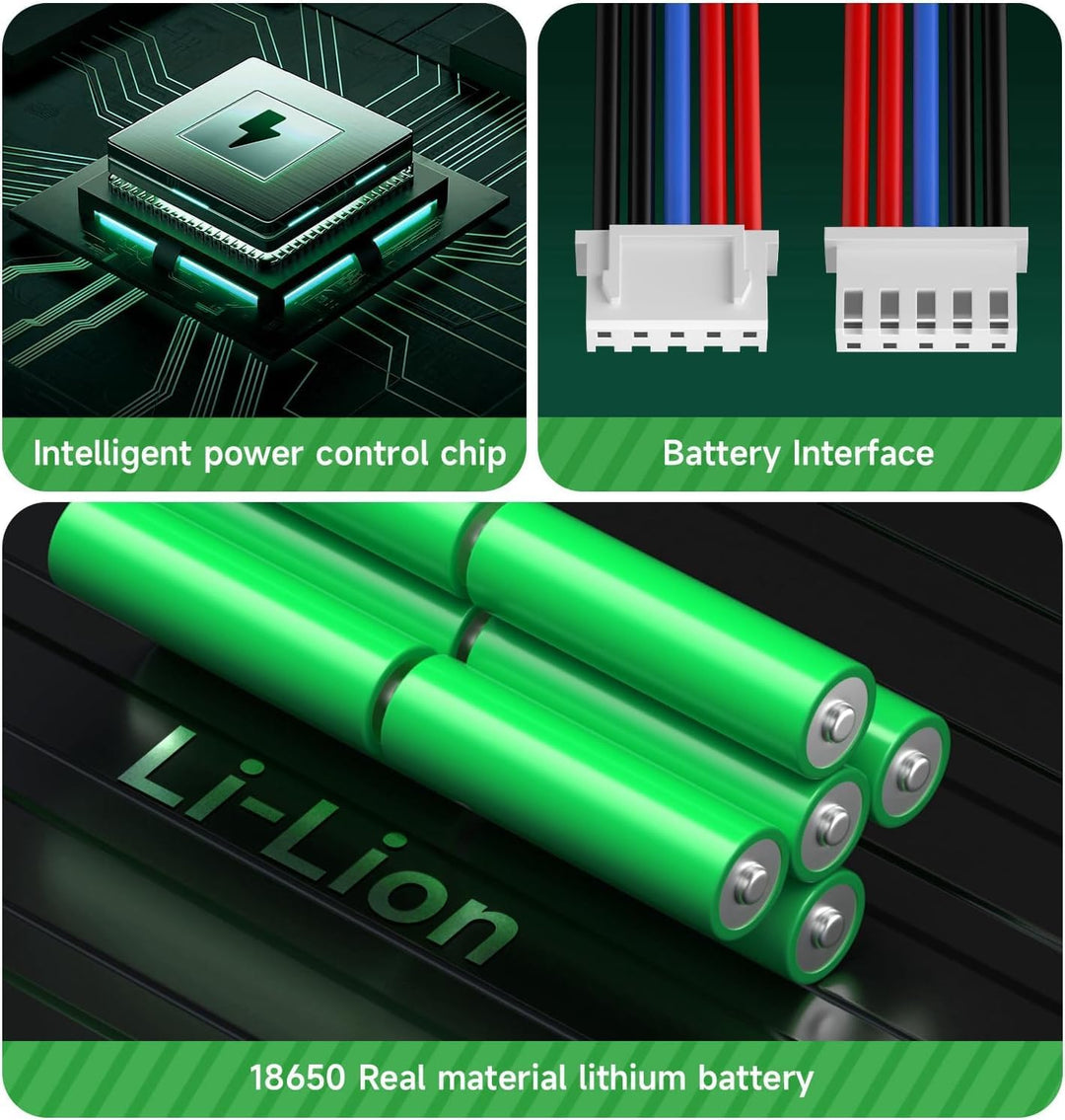 CITYORK 14.4V/ 6500mAh Ersatz Akku für Ecovacs Deebot T30/T30S T50/T50+ Omni/Plus/Pro, für Ecovacs D