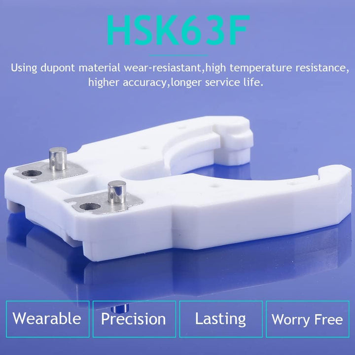 EU_HOZLY 5 Teile/los HSK 63F Werkzeughalter Klemme ABS Flammfeste Gummiklaue