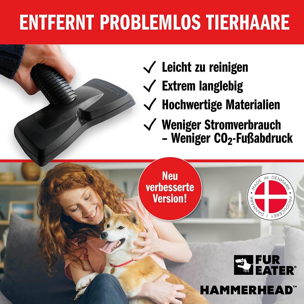 Tierhaar Staubsaugeraufsatz - Verbesserte Version | Staubsaugerbürste zur Entfernung von Tierhaaren,