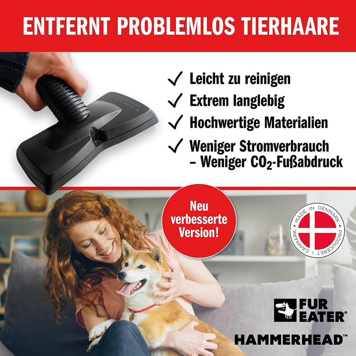Tierhaar Staubsaugeraufsatz - Verbesserte Version | Staubsaugerbürste zur Entfernung von Tierhaaren,