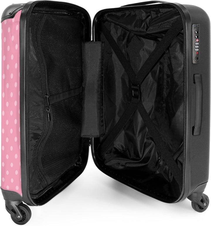 NoBoringSuitcases.com® Handgepäck, Hartschalenkoffer mit TSA Schloss, Trolley, Reisekoffer, Carry on