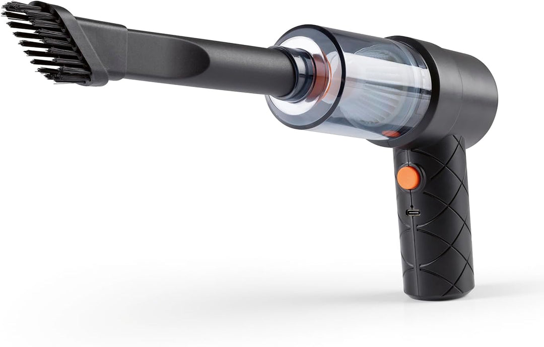 CLEANmaxx Akku-Handstaubsauger im 6-TLG. Set | Kabbelloser & Beutelloser Handsauger | Mit Saug- & Ge