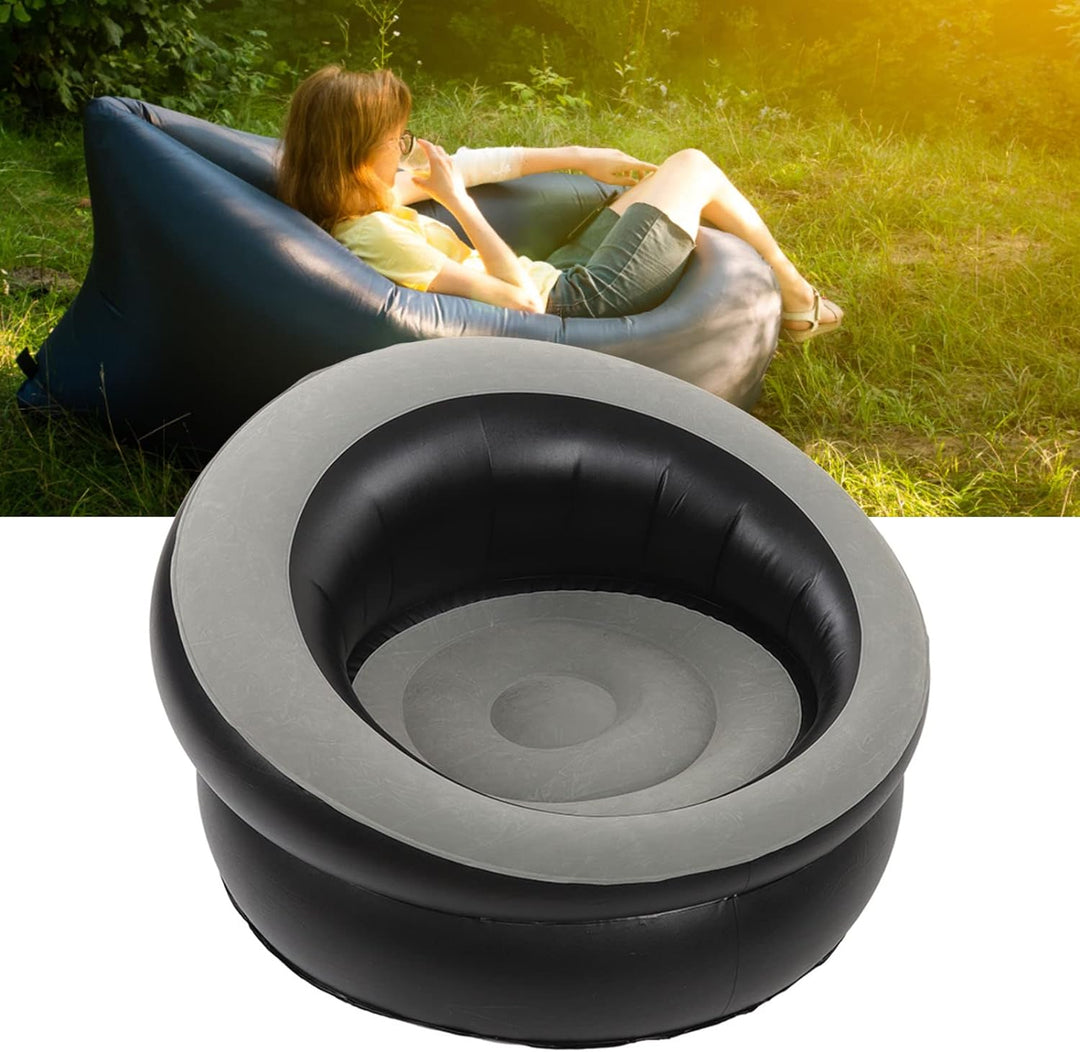 UBEF Aufblasbare Couch, Aufblasbarer Sofastuhl mit Schneller Inflation für das Büro (Grau), Grau