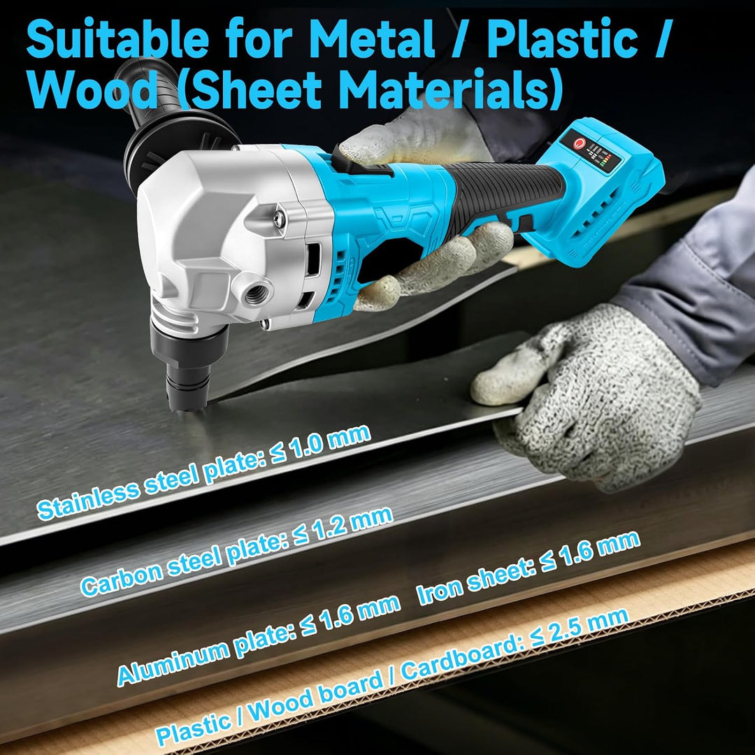Blechknabber Elektrisch Kompatibel mit Makita 18V (Ohne Batterie & Ladegerät), Akku Knabber 3000 U/m
