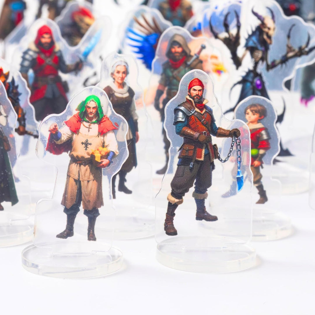 DND Miniatures Bulk Arctic Dungeons and Dragons Starter Set 2D Figures D&D 5E Terrain Minis Kit Path